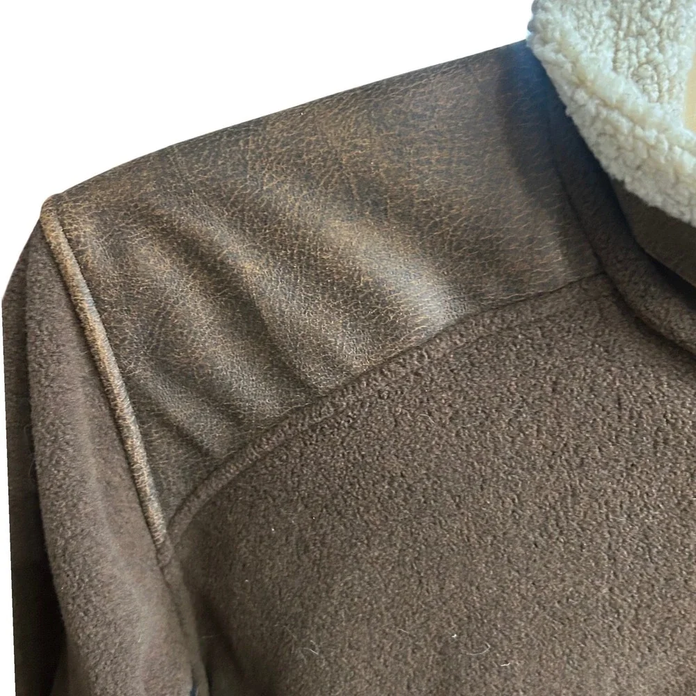 Kuhl Mens Brown Fleece Sherpa Lined‎ Full Zip Jacket Sz. XL Alpenwurxs